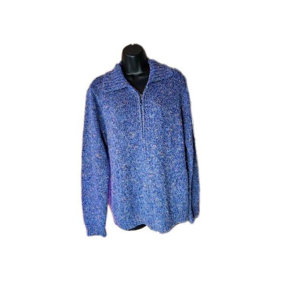 croft barrow Full Zip Up Sweater Blue Girls XLarge Juniors - Picture 8 of 15